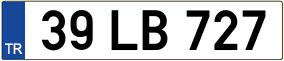 Trailer License Plate